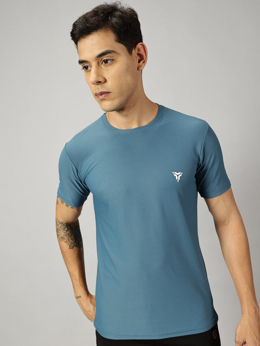 Loop Comb T-shirt- Blue