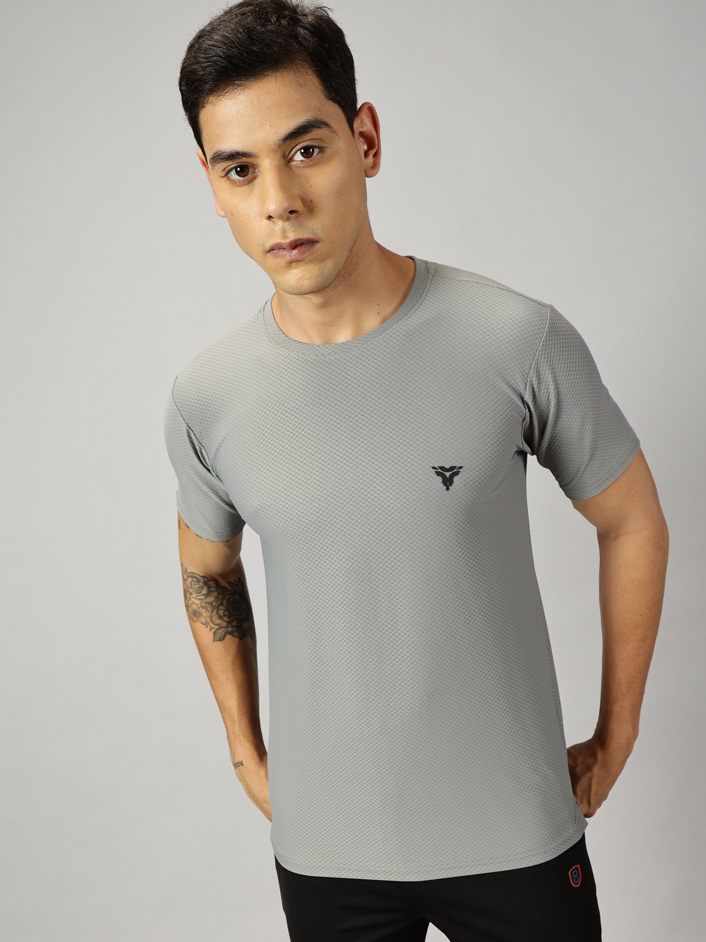 Loop Comb T-shirt- Light Grey