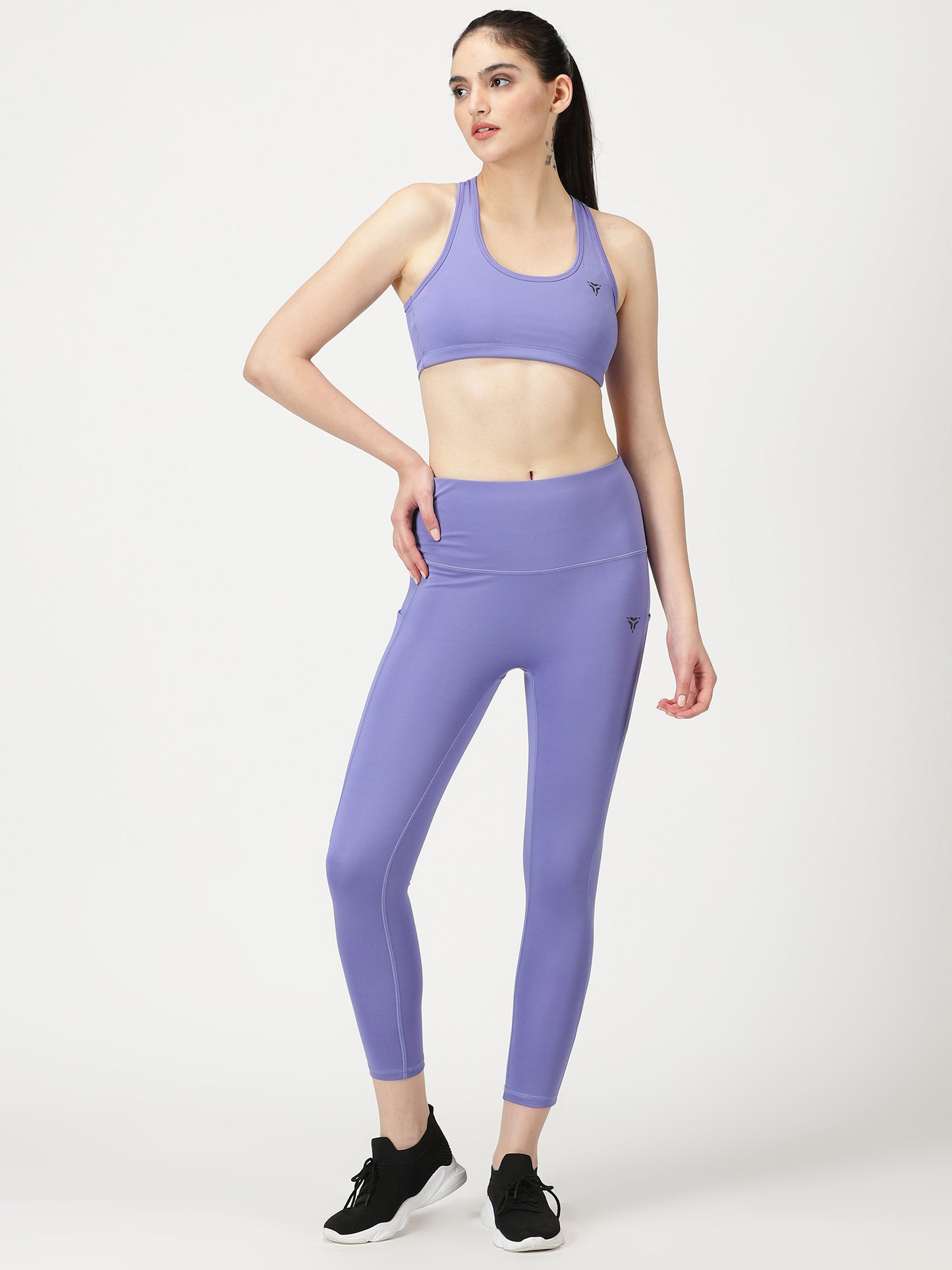 Periwinkle Co-ord Set- Sports Bra and Leggings