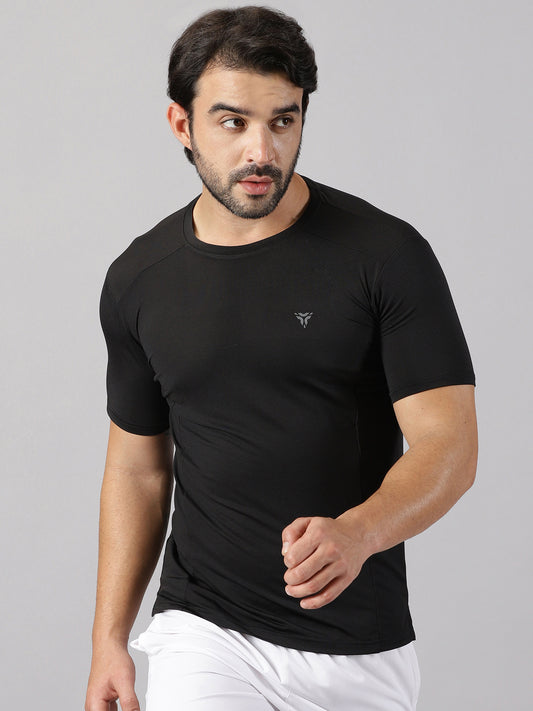 Jersey Knit T-shirt- Black