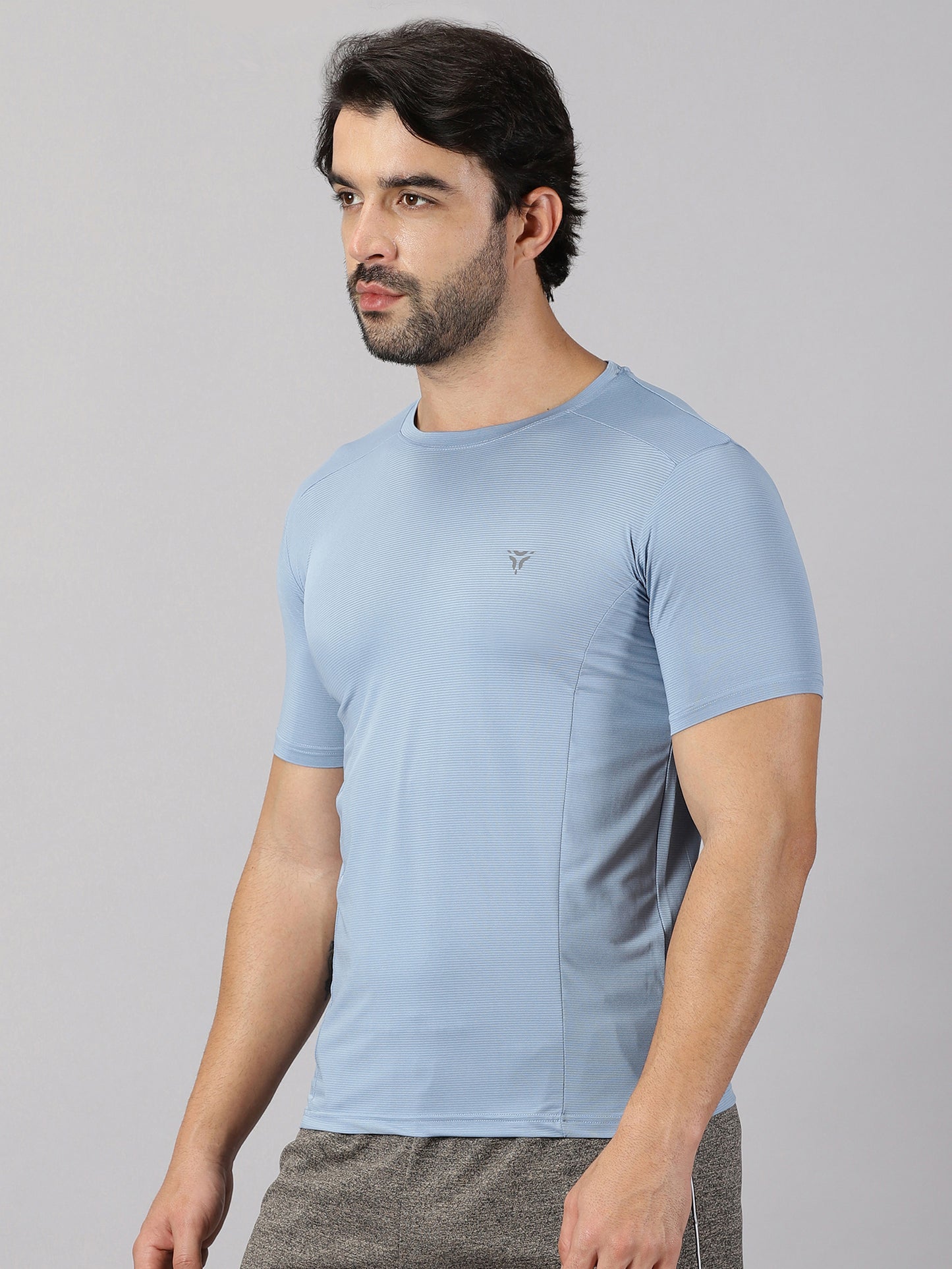 Jersey Knit T-shirt- Cornflour Blue