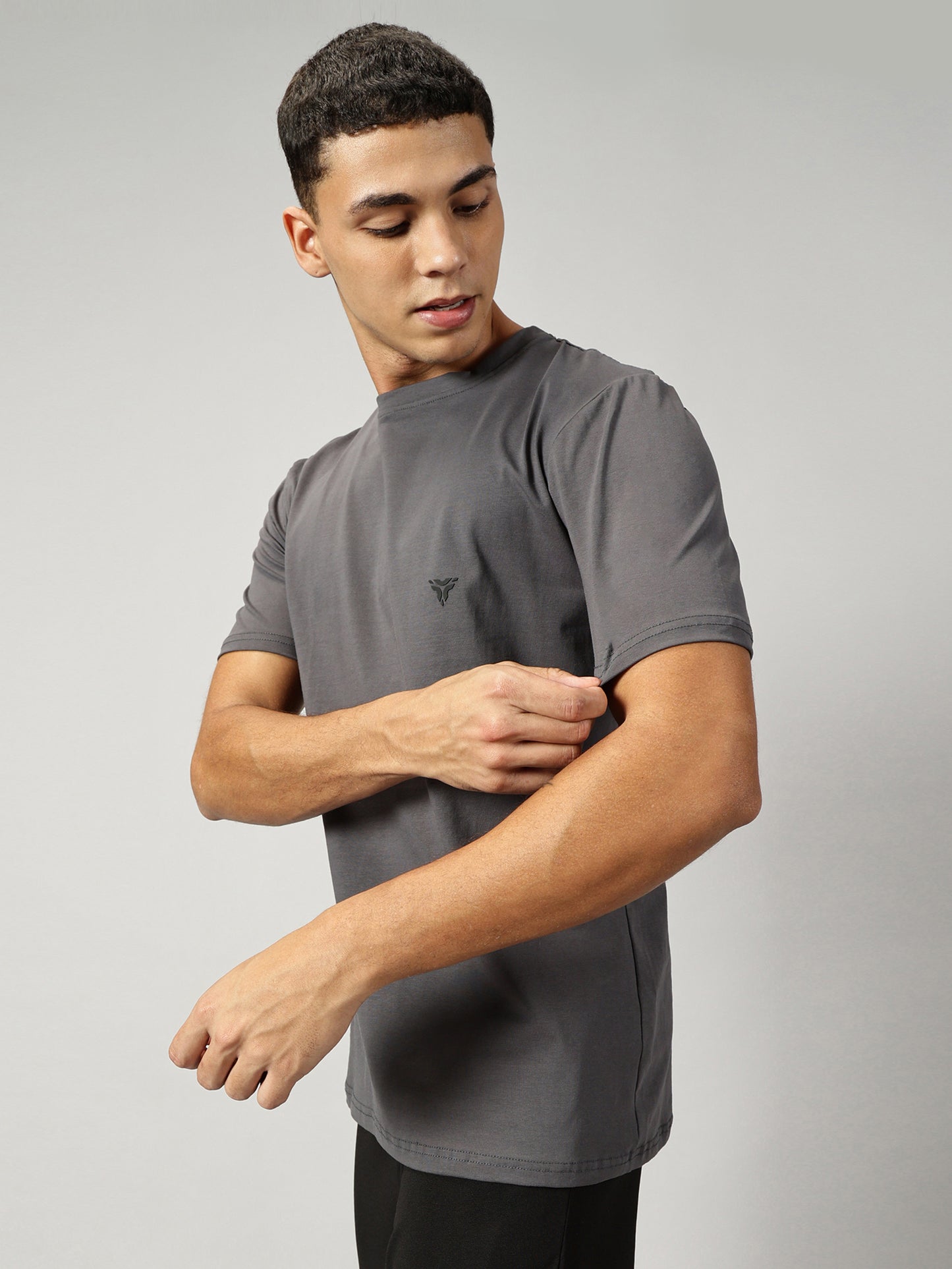 Essential Cotton T-shirt- Iron Grey