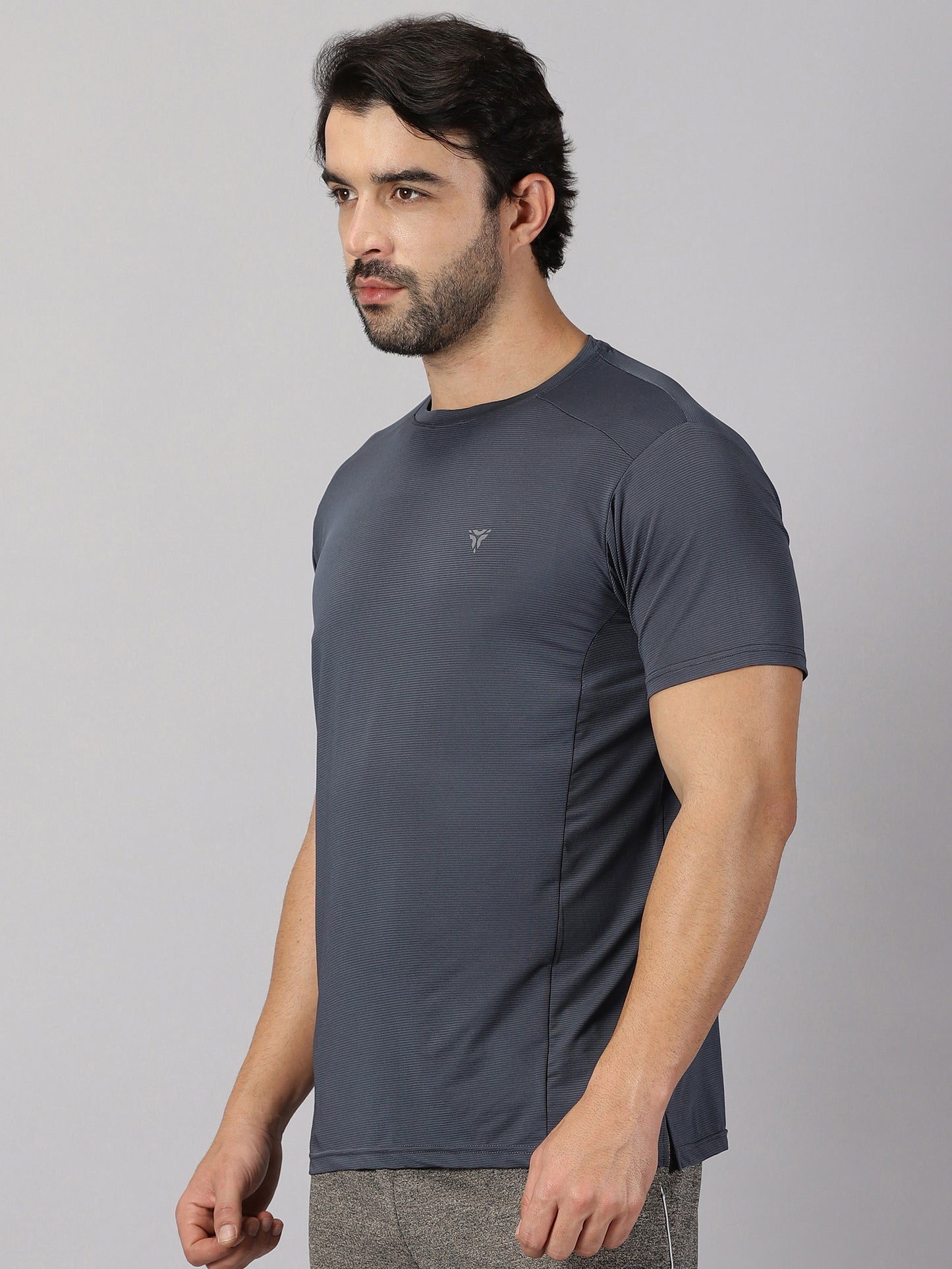 Jersey Knit T-shirt- Grey