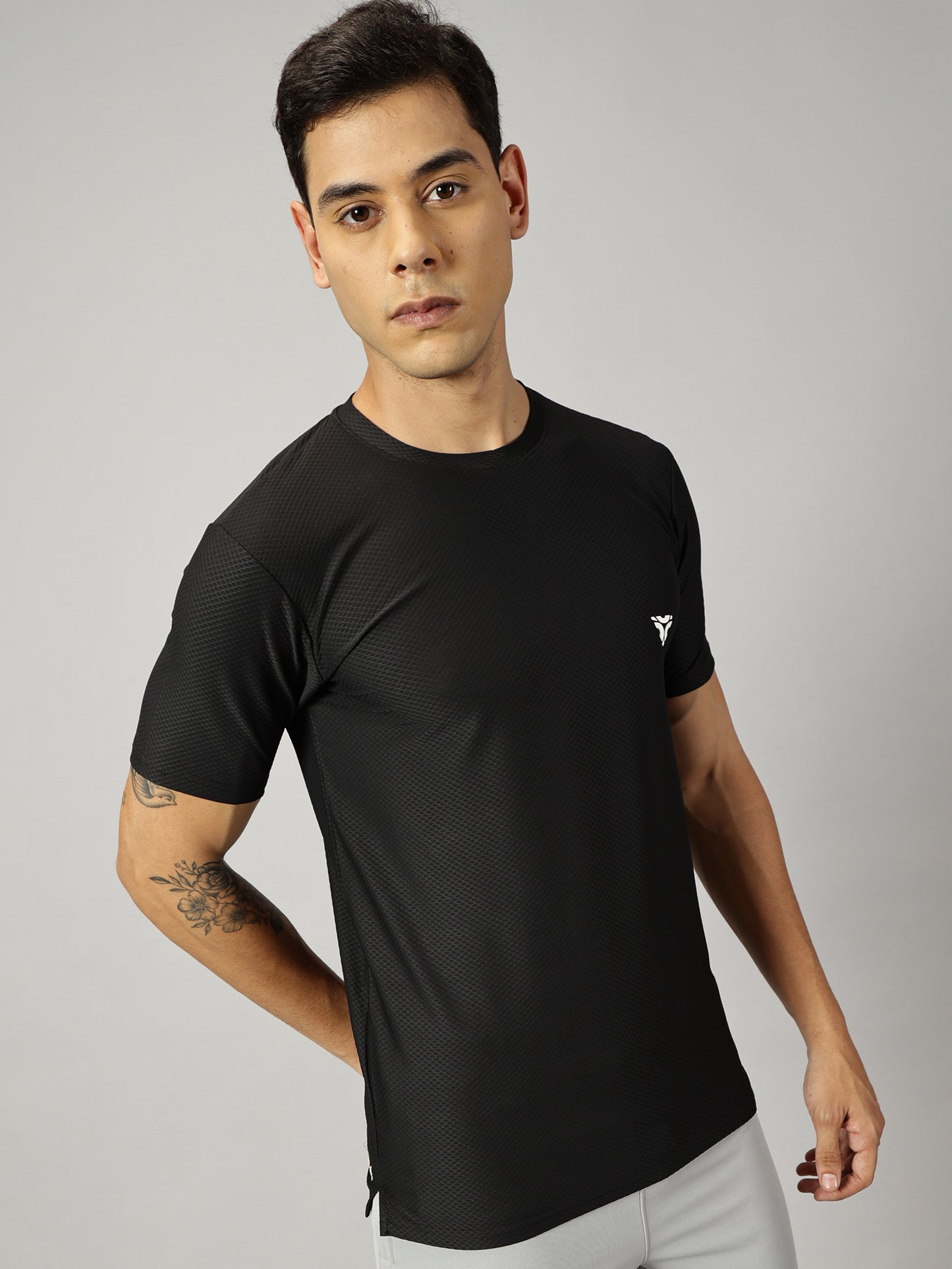 Loop Comb T-shirt- Black