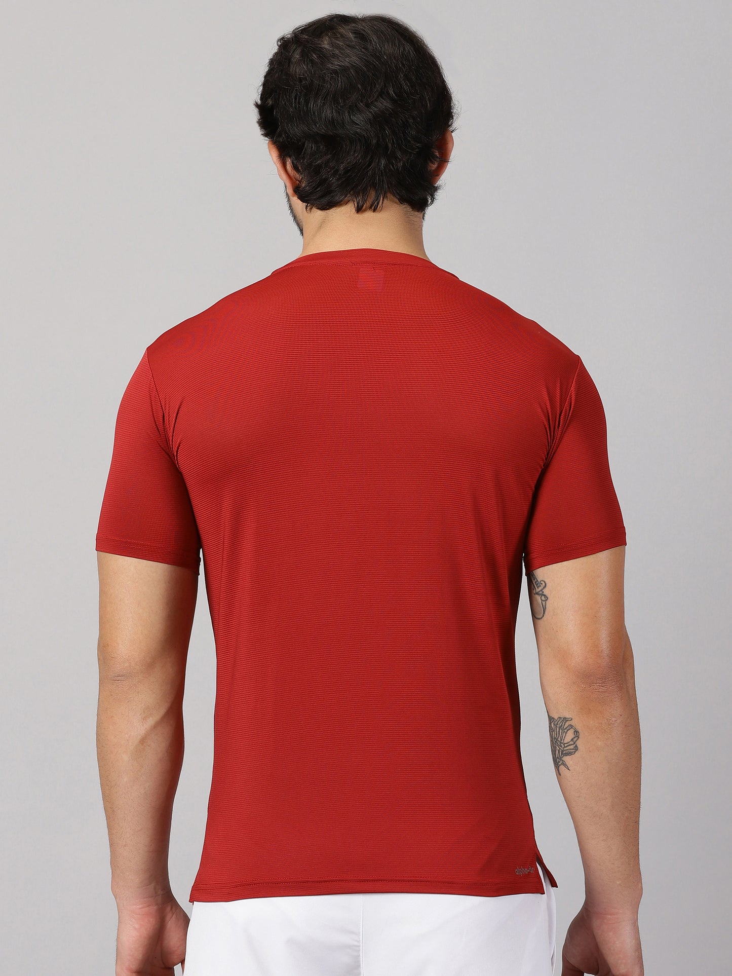 Jersey Knit T-shirt- Red