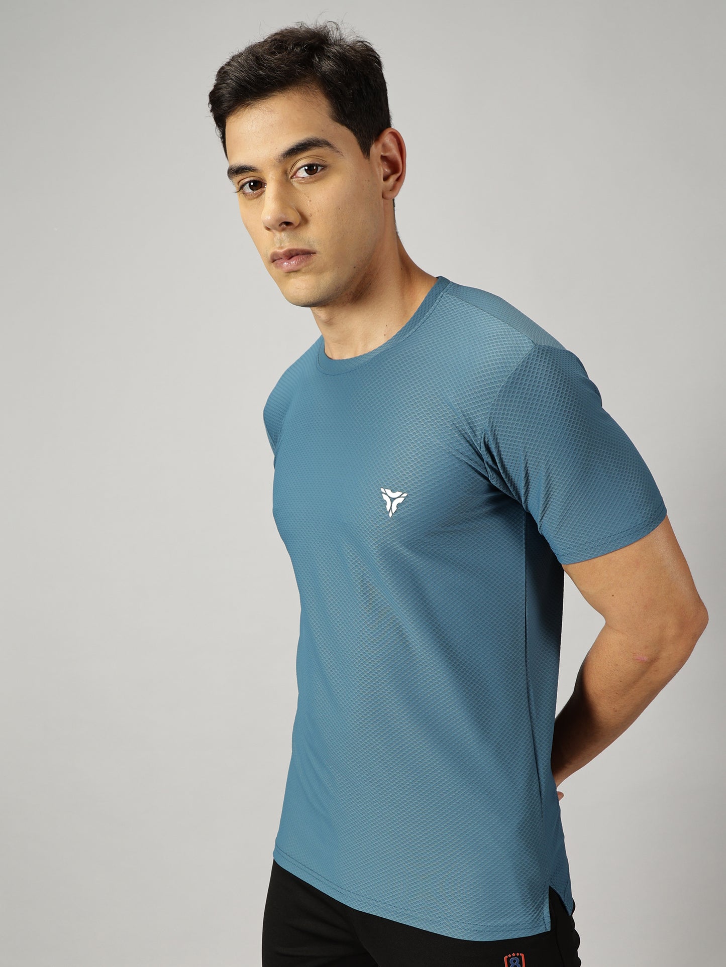 Loop Comb T-shirt- Blue