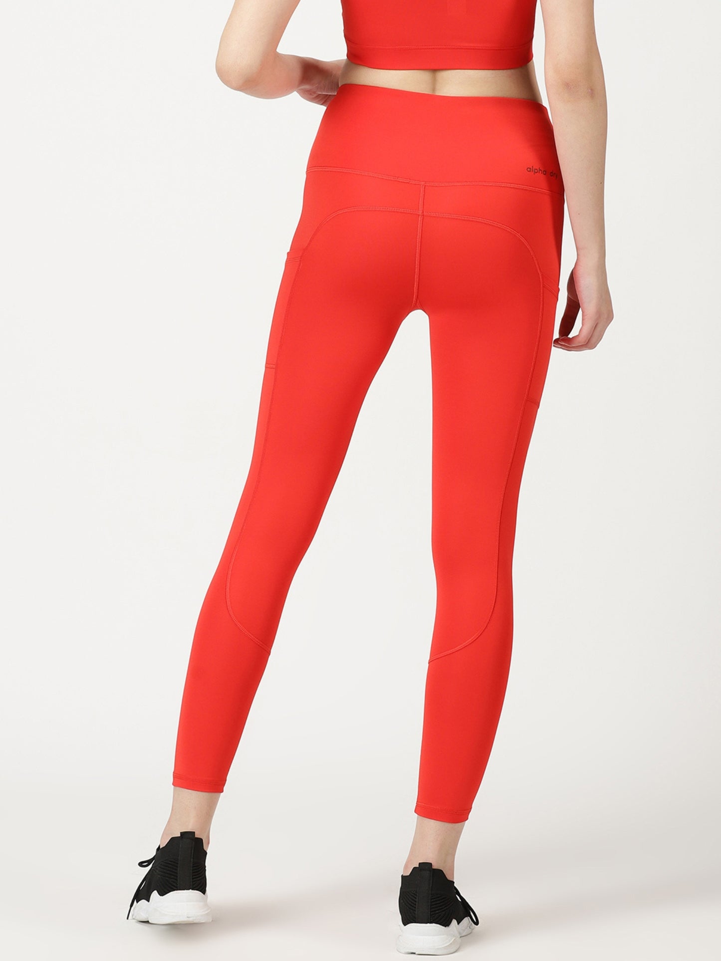 Fiery Red High Waist Leggings