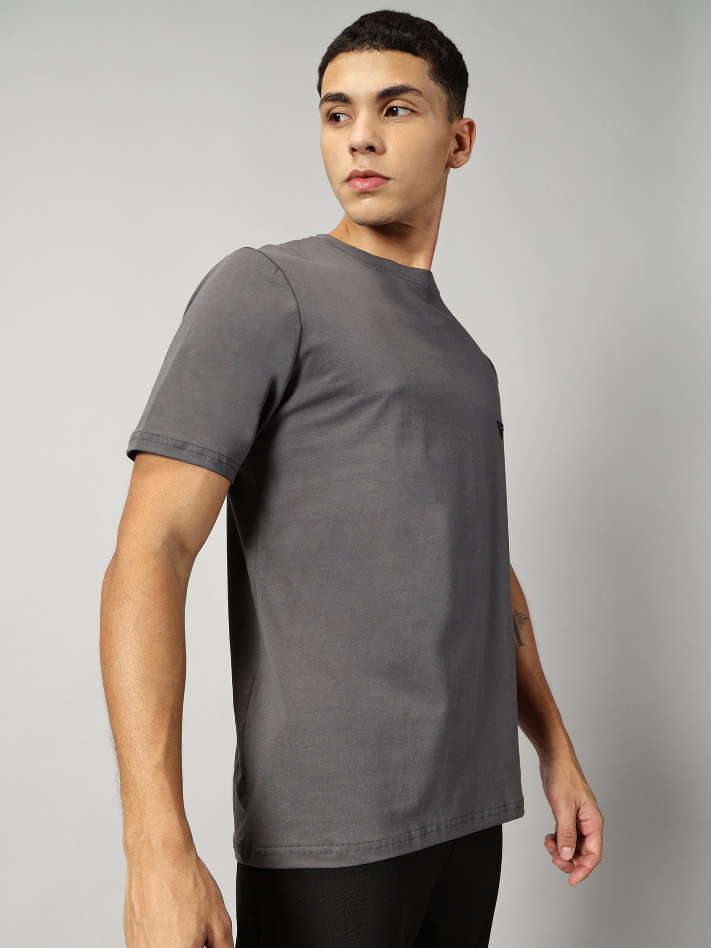 Essential Cotton T-shirt- Iron Grey