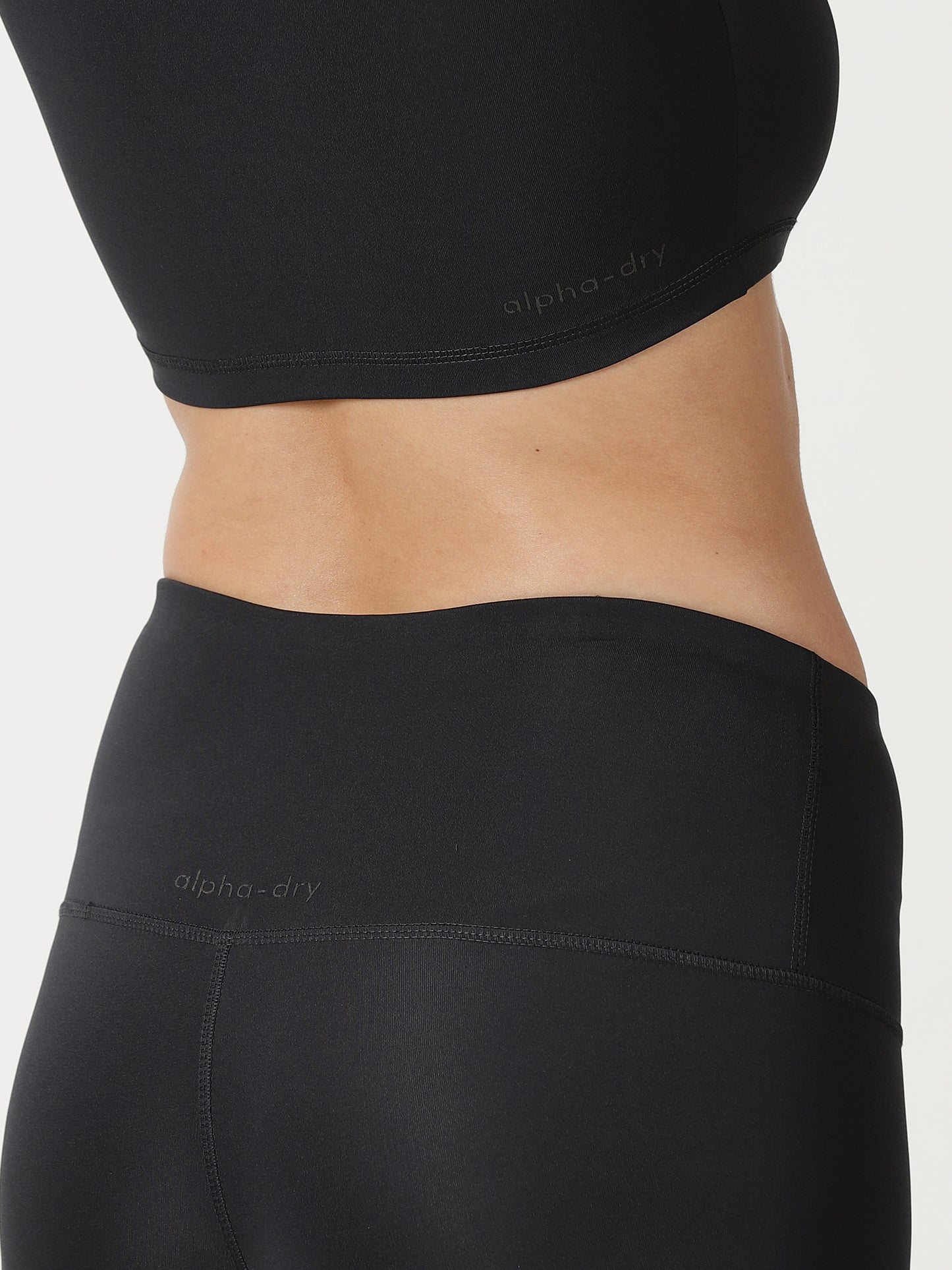 Charcoal Grey Co-ord set with Front Zipper- Crop Top with Seamless Leggings