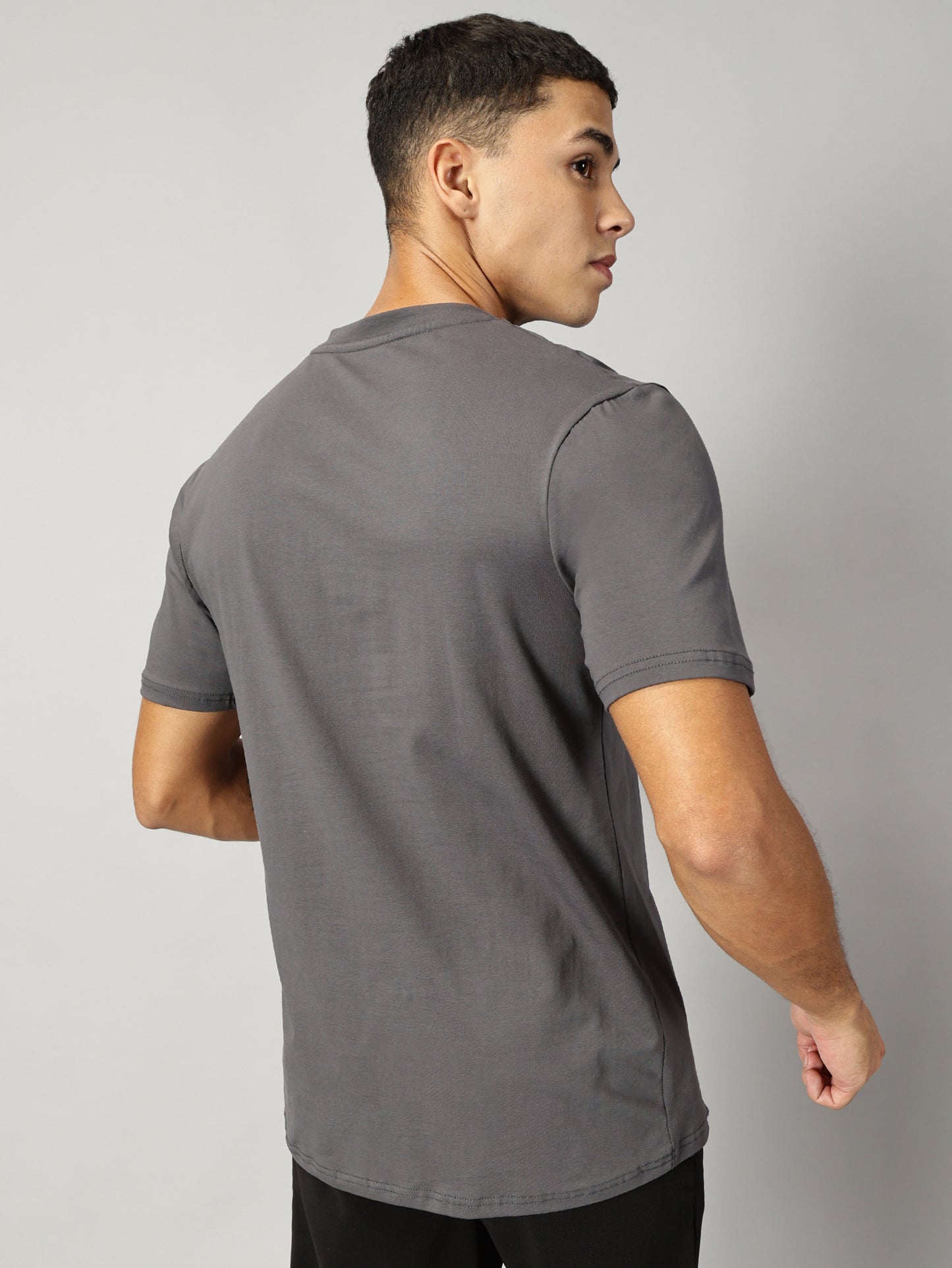 Essential Cotton T-shirt- Iron Grey