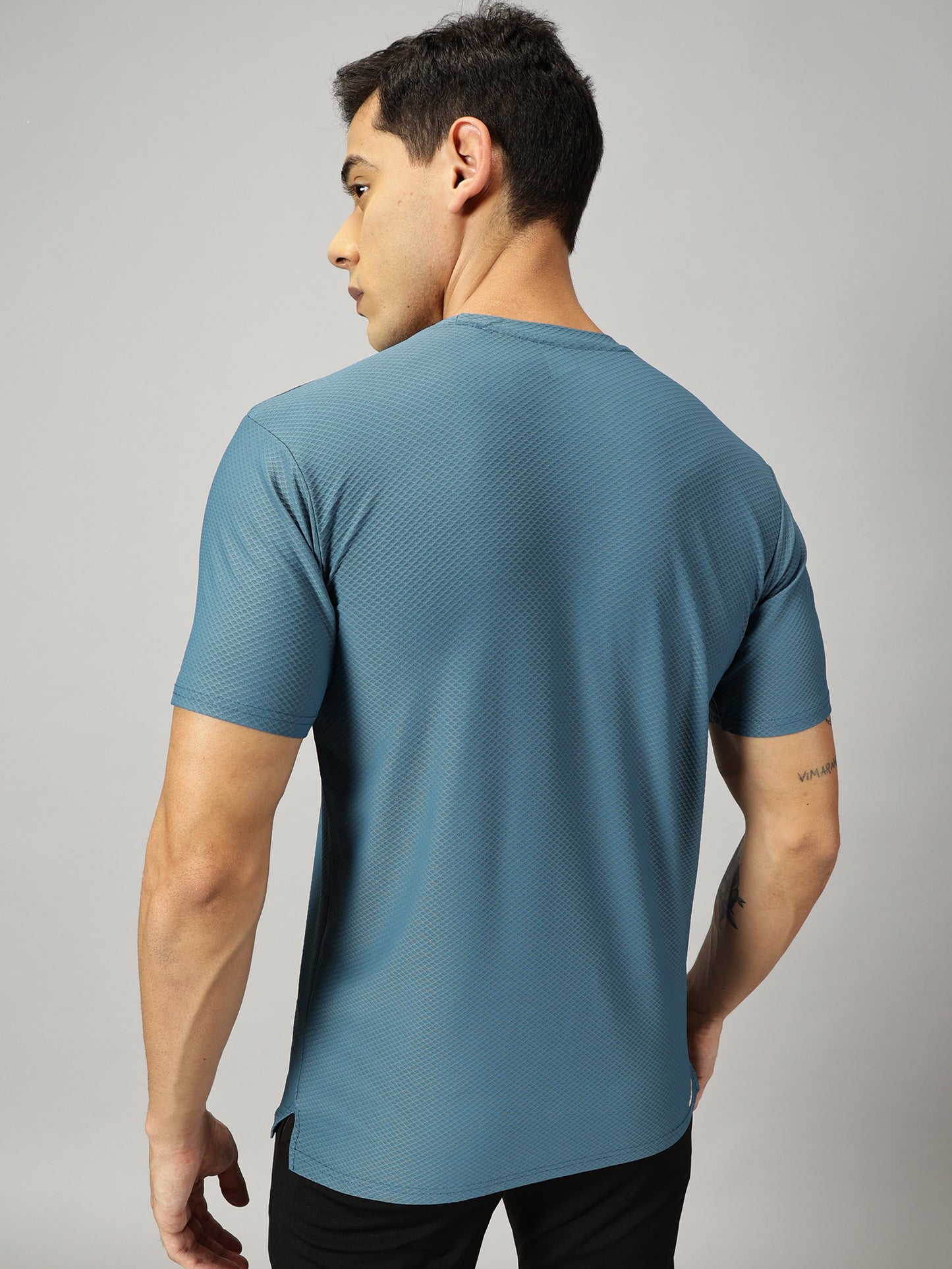 Loop Comb T-shirt- Blue