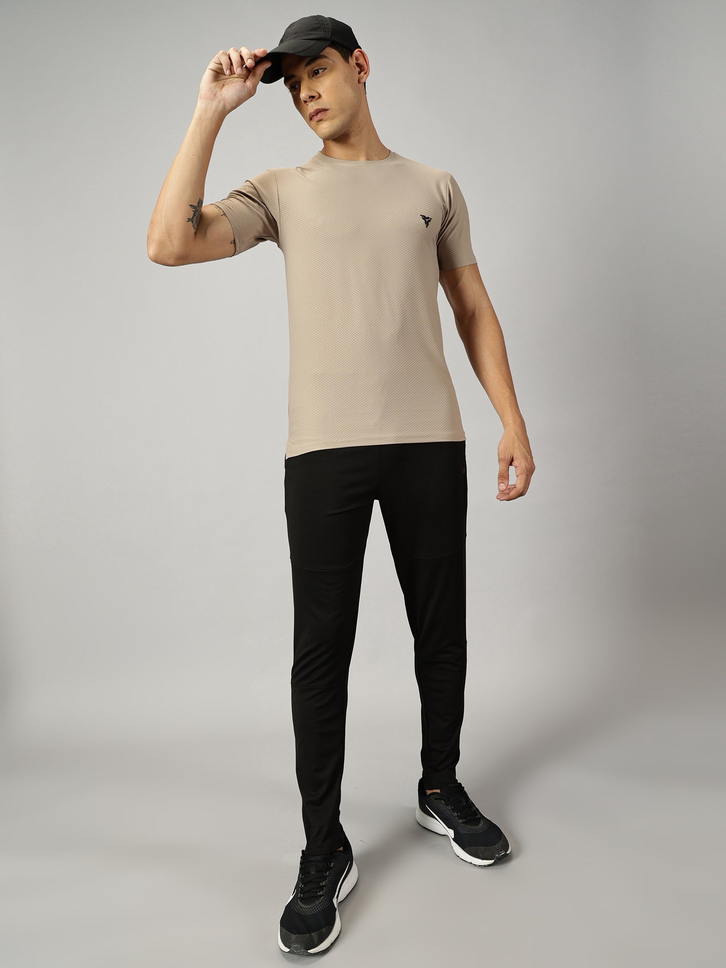 Loop Comb T-shirt- Beige