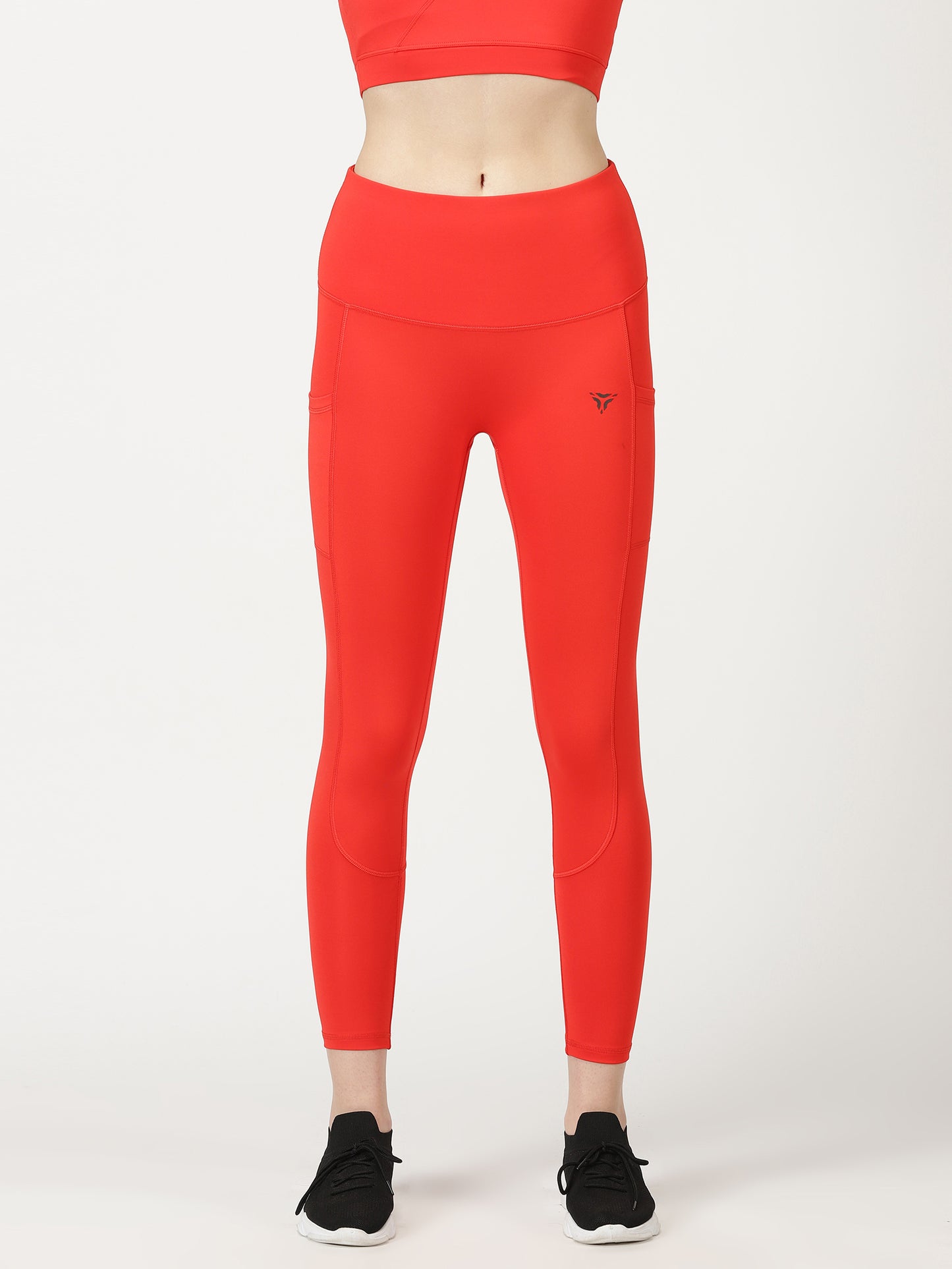 Fiery Red High Waist Leggings