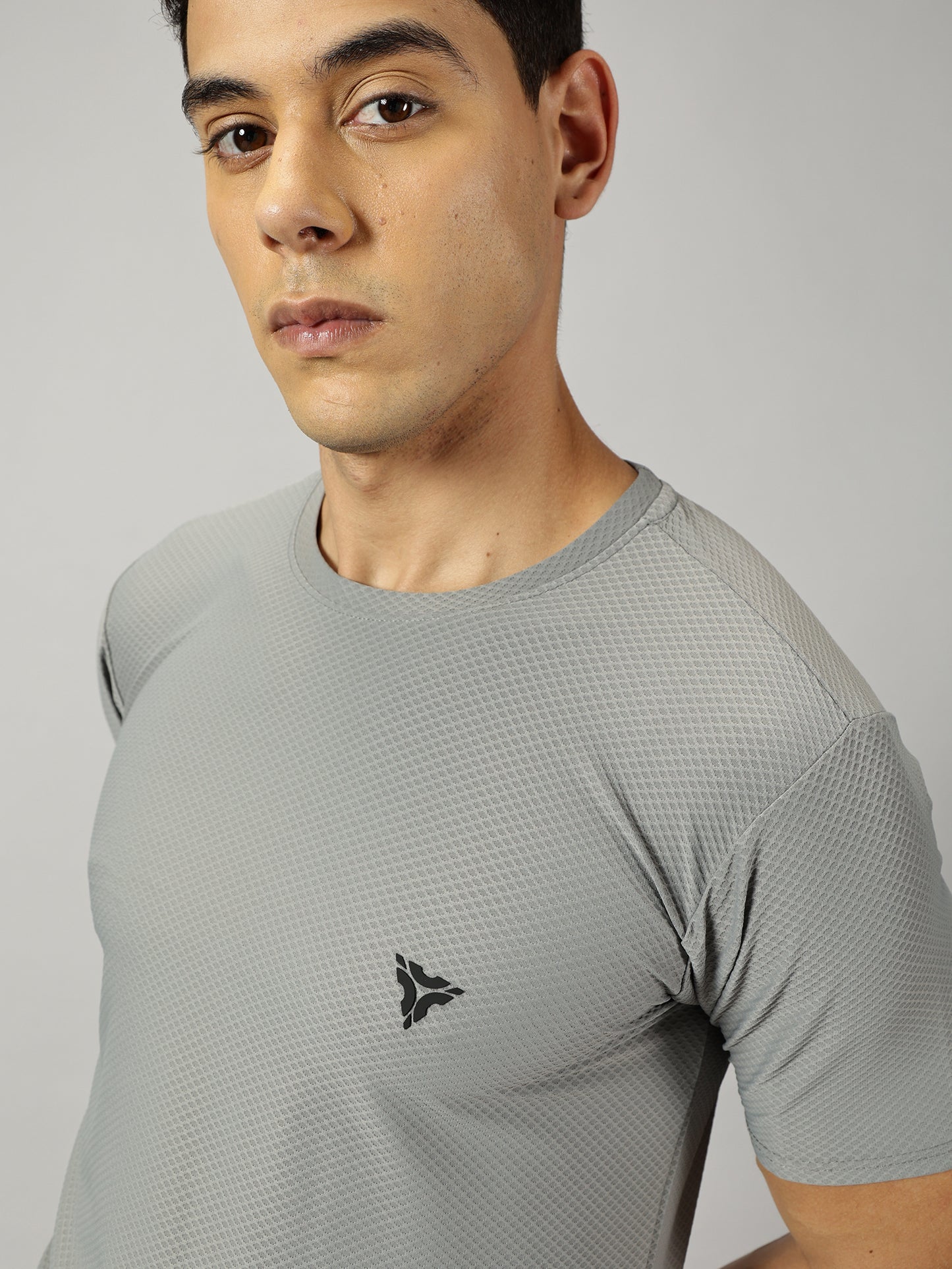 Loop Comb T-shirt- Light Grey