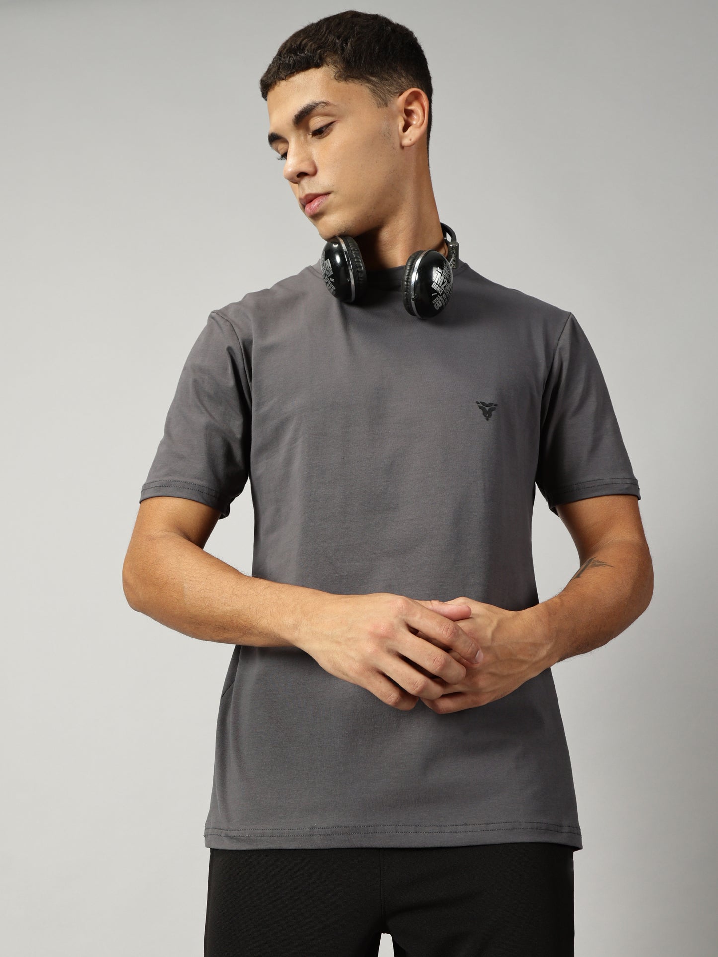 Essential Cotton T-shirt- Iron Grey