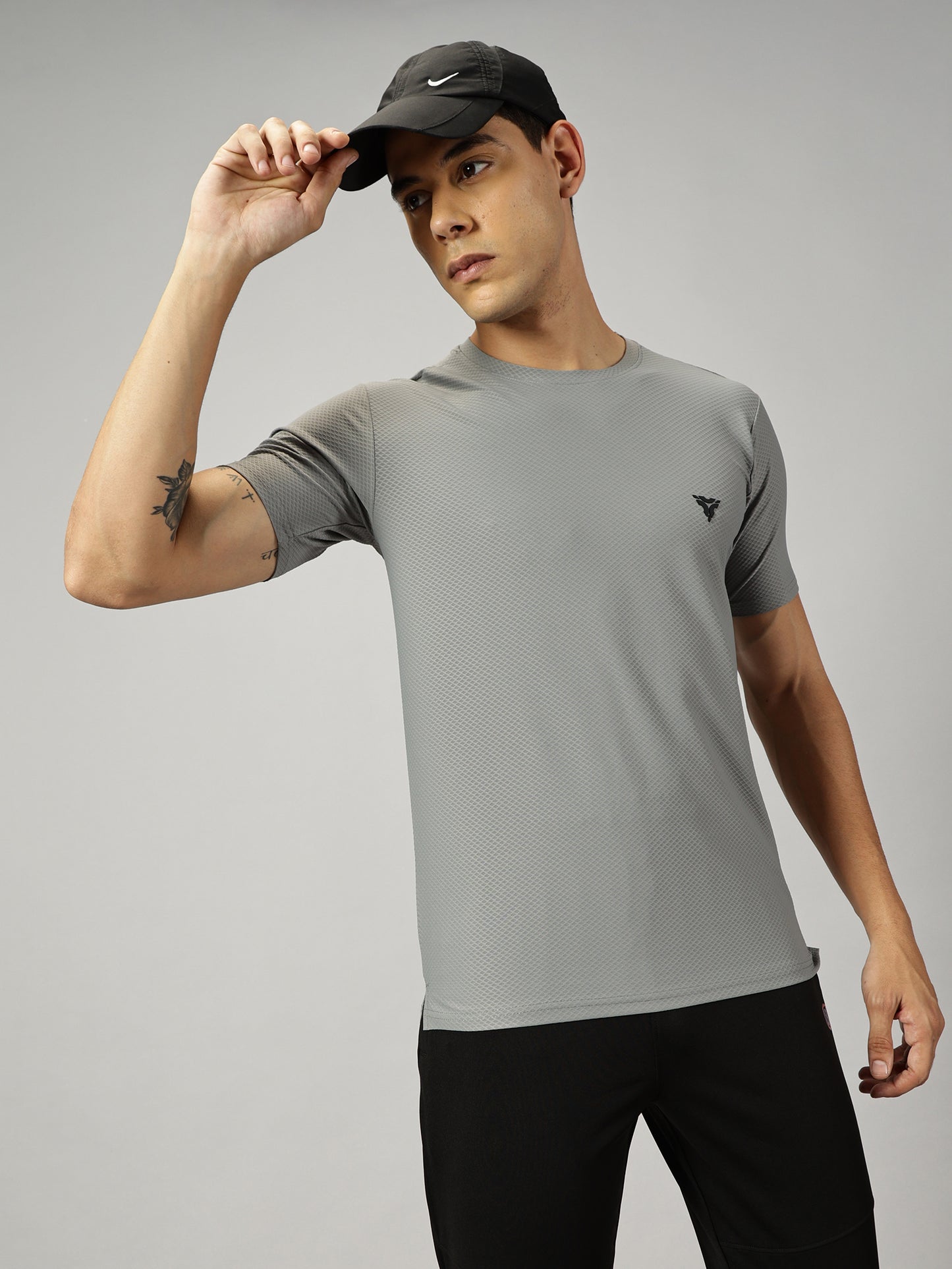 Loop Comb T-shirt- Light Grey