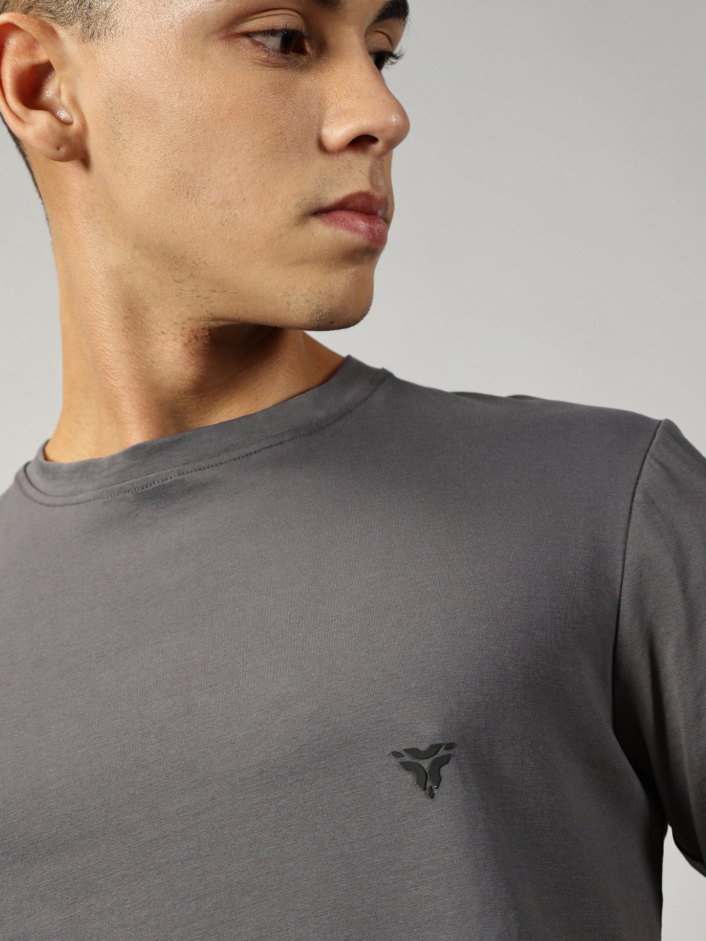 Essential Cotton T-shirt- Iron Grey