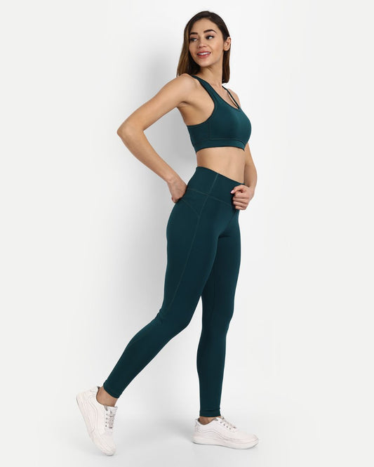 Bottle Green Legging Co-ord Set