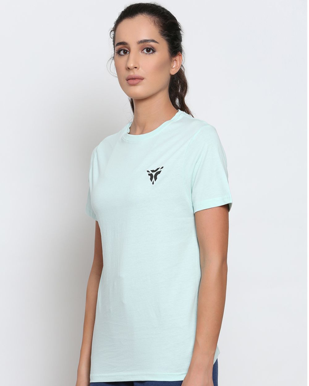 Sea Green Cotton T-shirt for Men