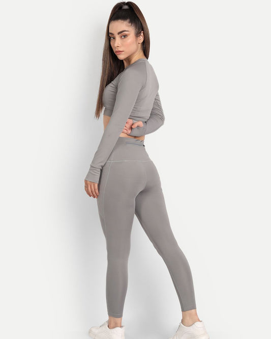 Extent gym Co-Ord Set- Cloud Grey