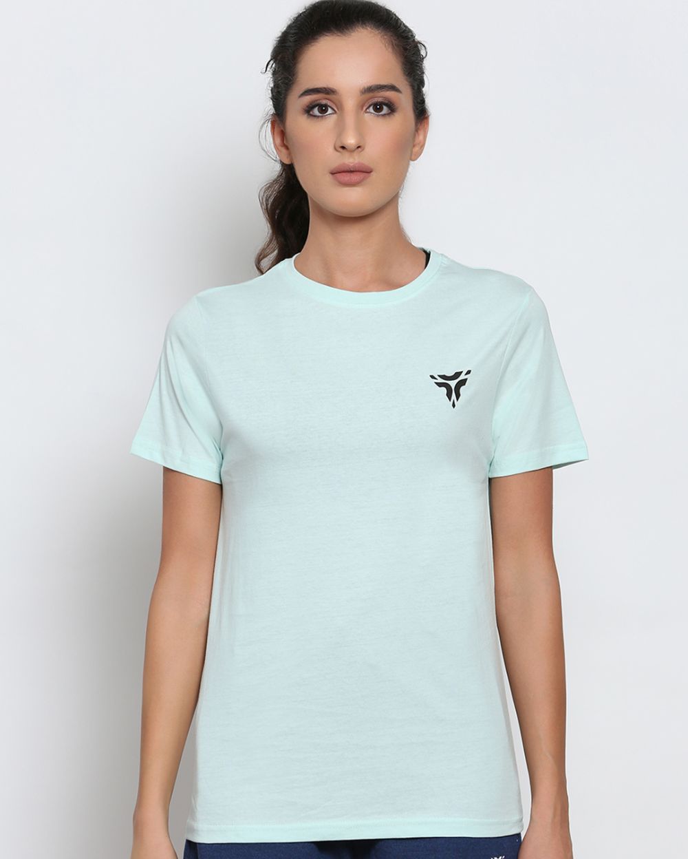 Sea Green Cotton T-shirt for Men