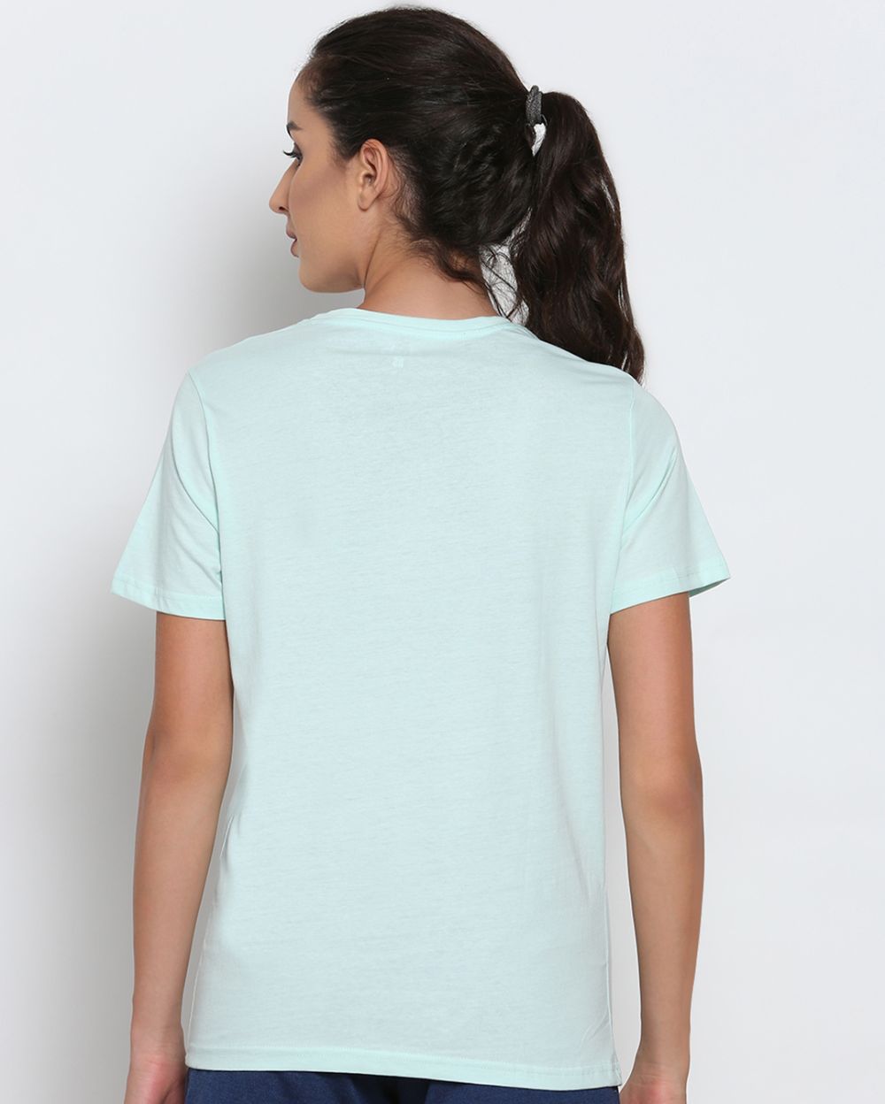 Sea Green Cotton T-shirt for Men