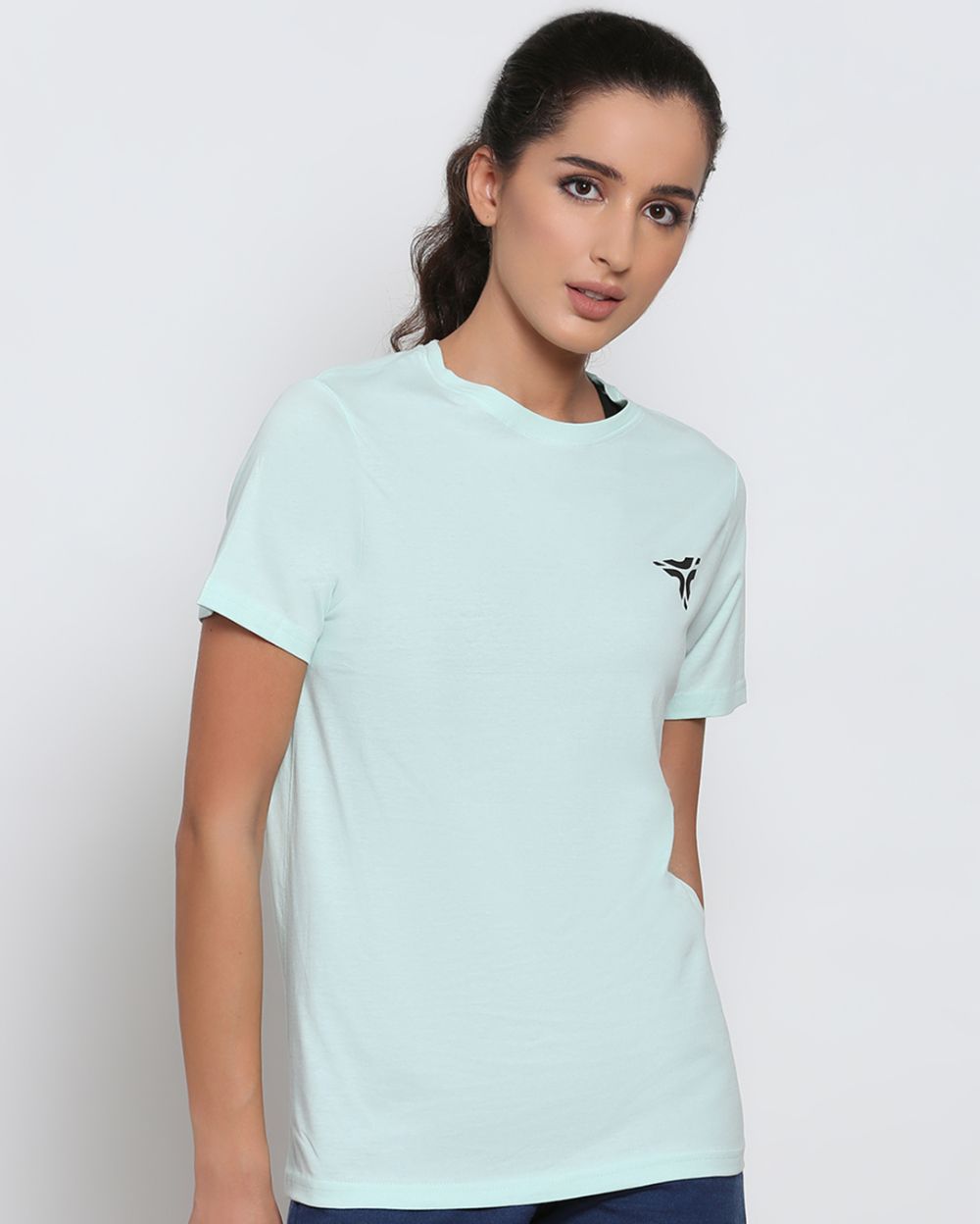 Sea Green Cotton T-shirt for Men