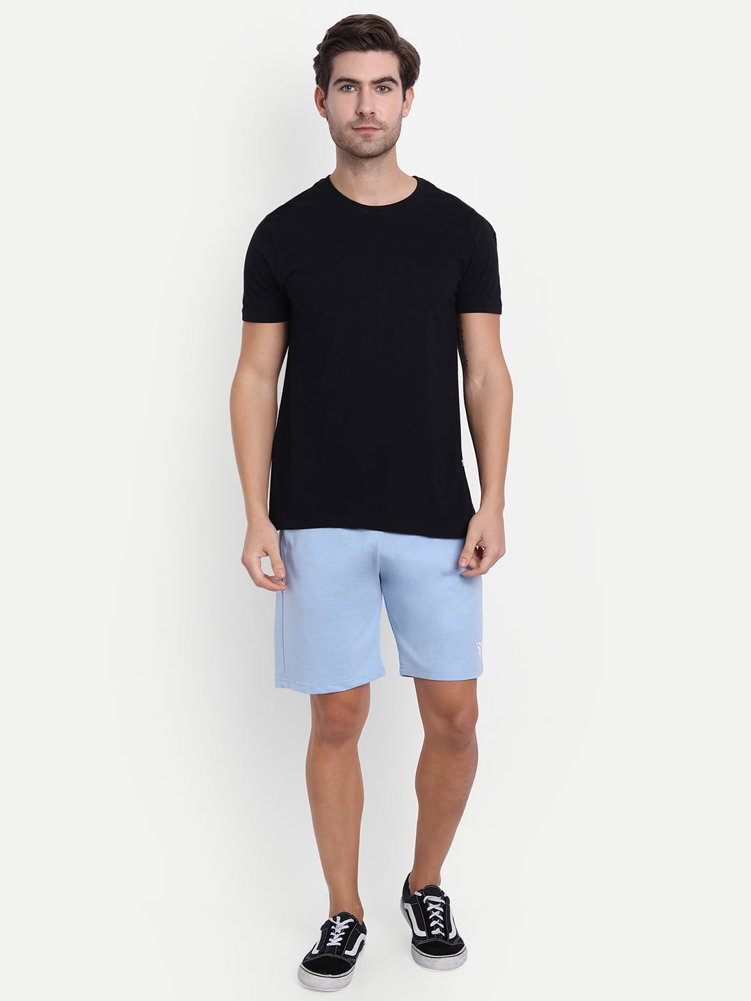 Men's Cotton Sky Blue Shorts