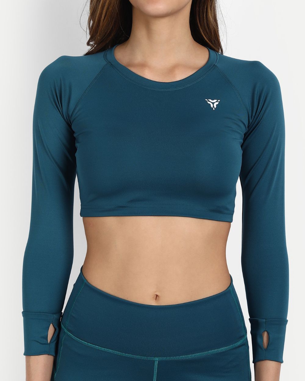 Pacific Blue Crop Top