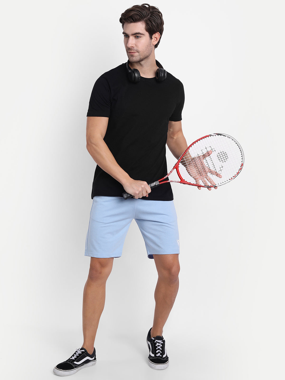 Men's Cotton Sky Blue Shorts