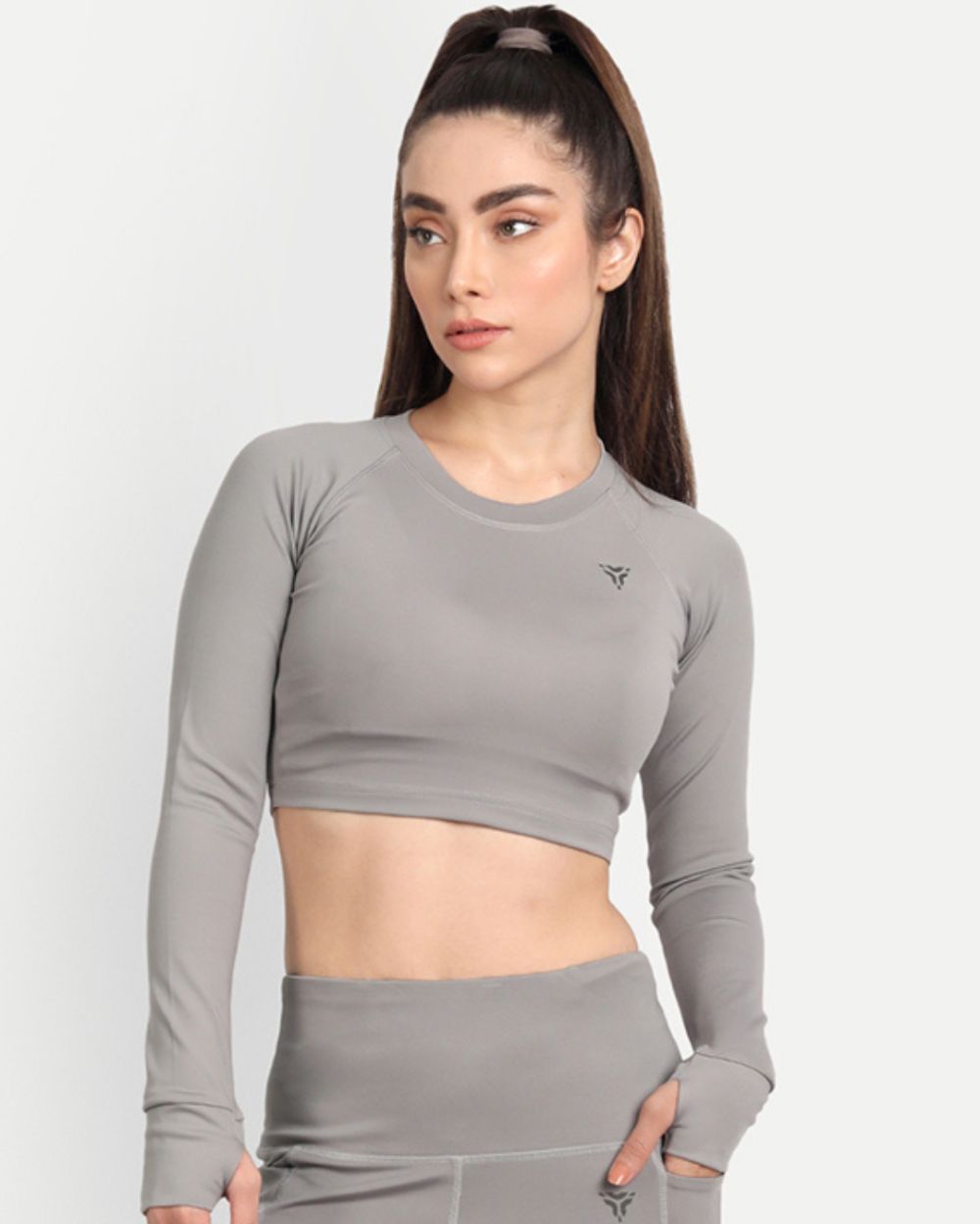 Extent gym Co-Ord Set- Cloud Grey